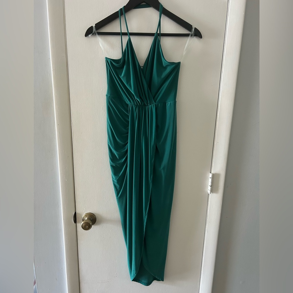 Charlotte Russe Teal Green Midi Dress